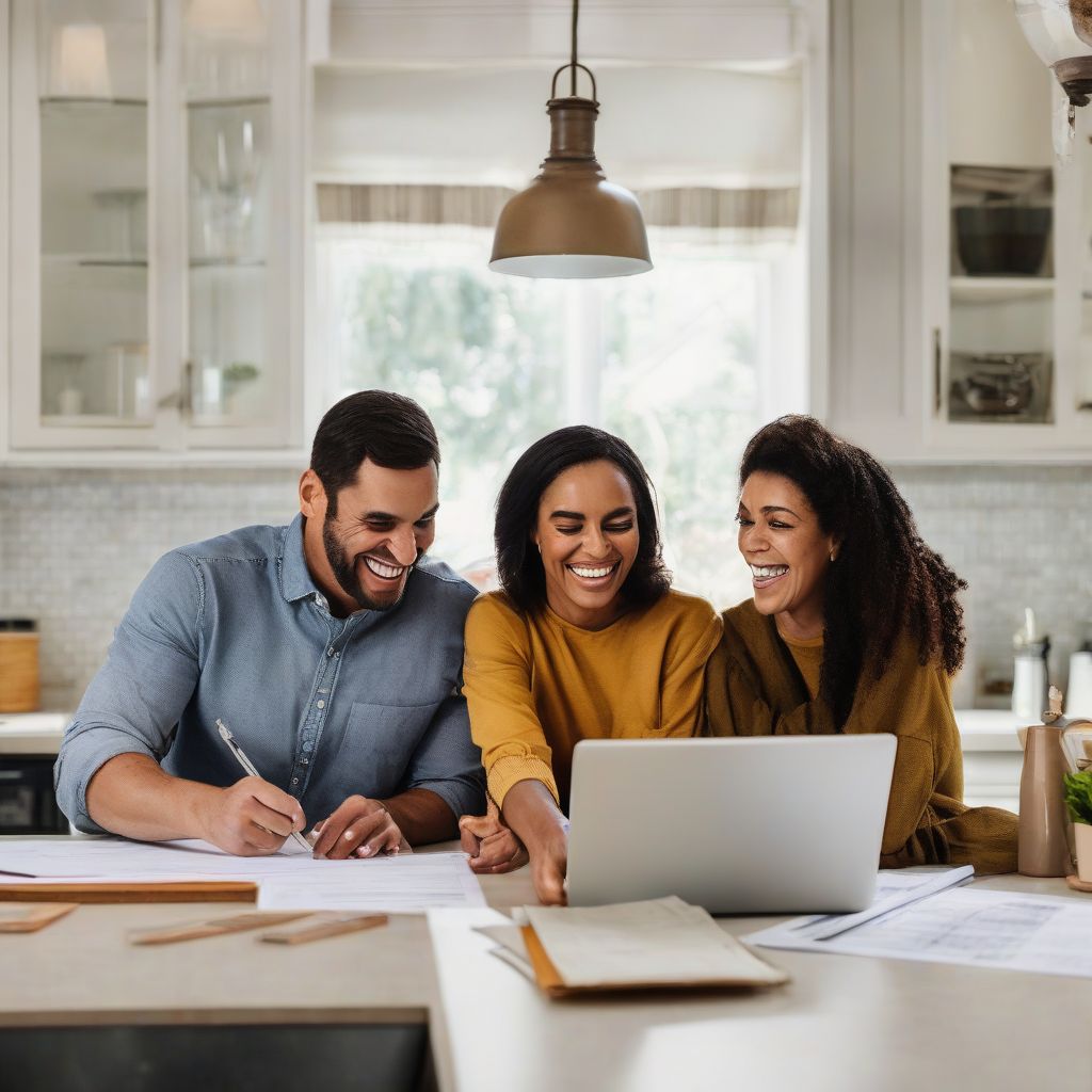 couple-reviewing-home-renovation-loan-documents